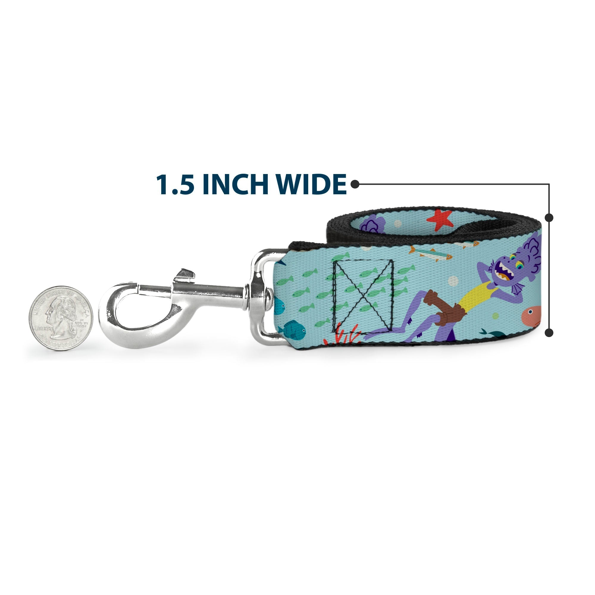 Dog Leash - Frozen II Swirling Leaves/Floral Trim Purples/Reds 