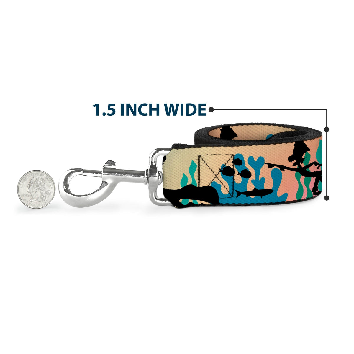 Dog Leash - Nightmare Before Christmas Zero Expressions Black/White