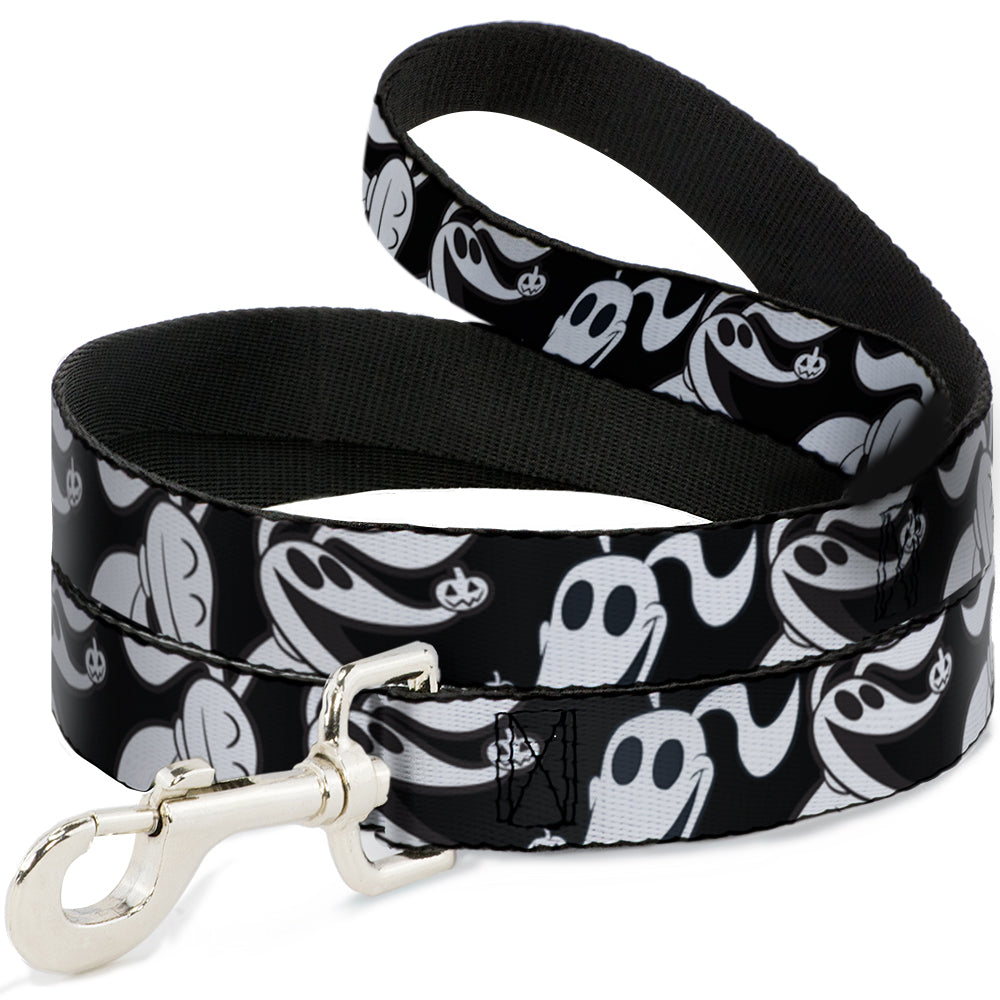 Dog Leash - Nightmare Before Christmas Zero Expressions Black/White