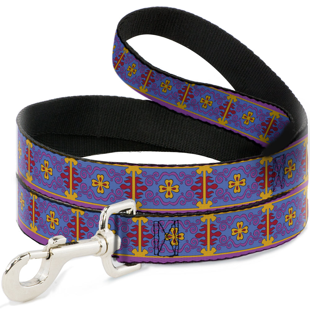 Dog Leash - Classic Aladdin Magic Carpet Tapestry Blue/Purple/Gold/Red 