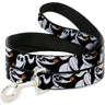 Dog Leash - Nightmare Before Christmas Zero 5-Pumpkin Expressions Black/White/Orange