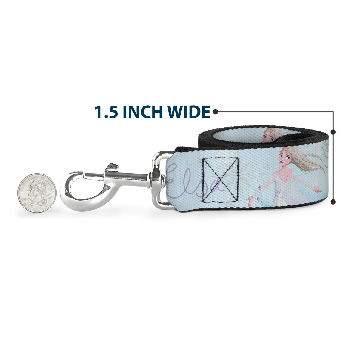 Dog Leash - Lilo & Stitch Stitch 4-Poses/Lilo Dress Leaves Red/Ivory 