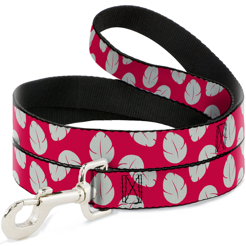 Dog Leash - Lilo & Stitch Bounding Lilo Dress Leaves Red/Ivory 