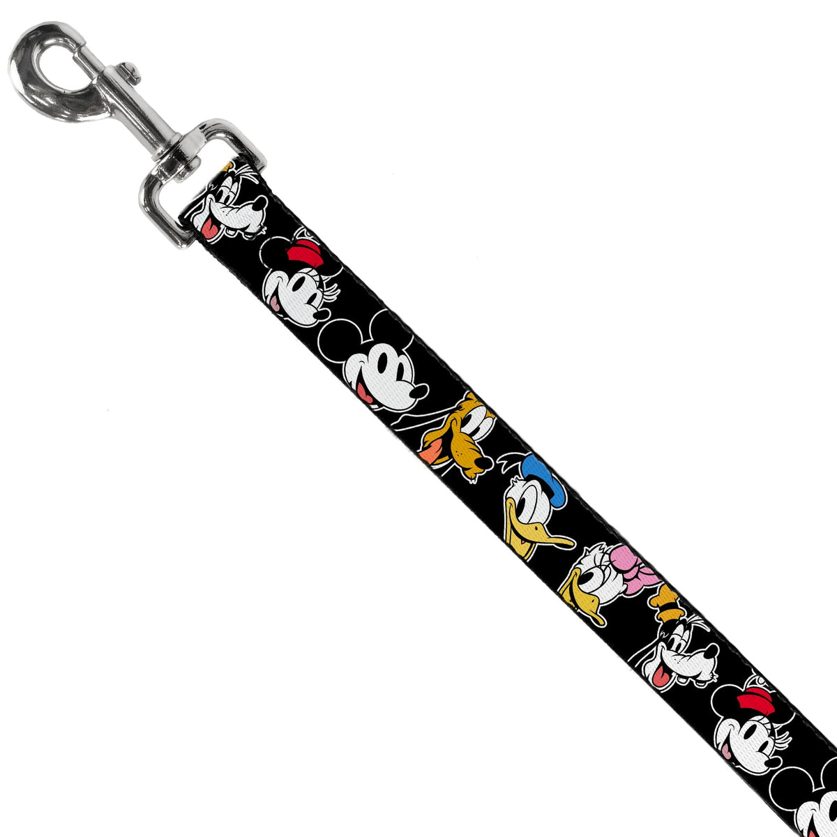 Dog Leash - Disney The Sensational Six Smiling Faces Black 