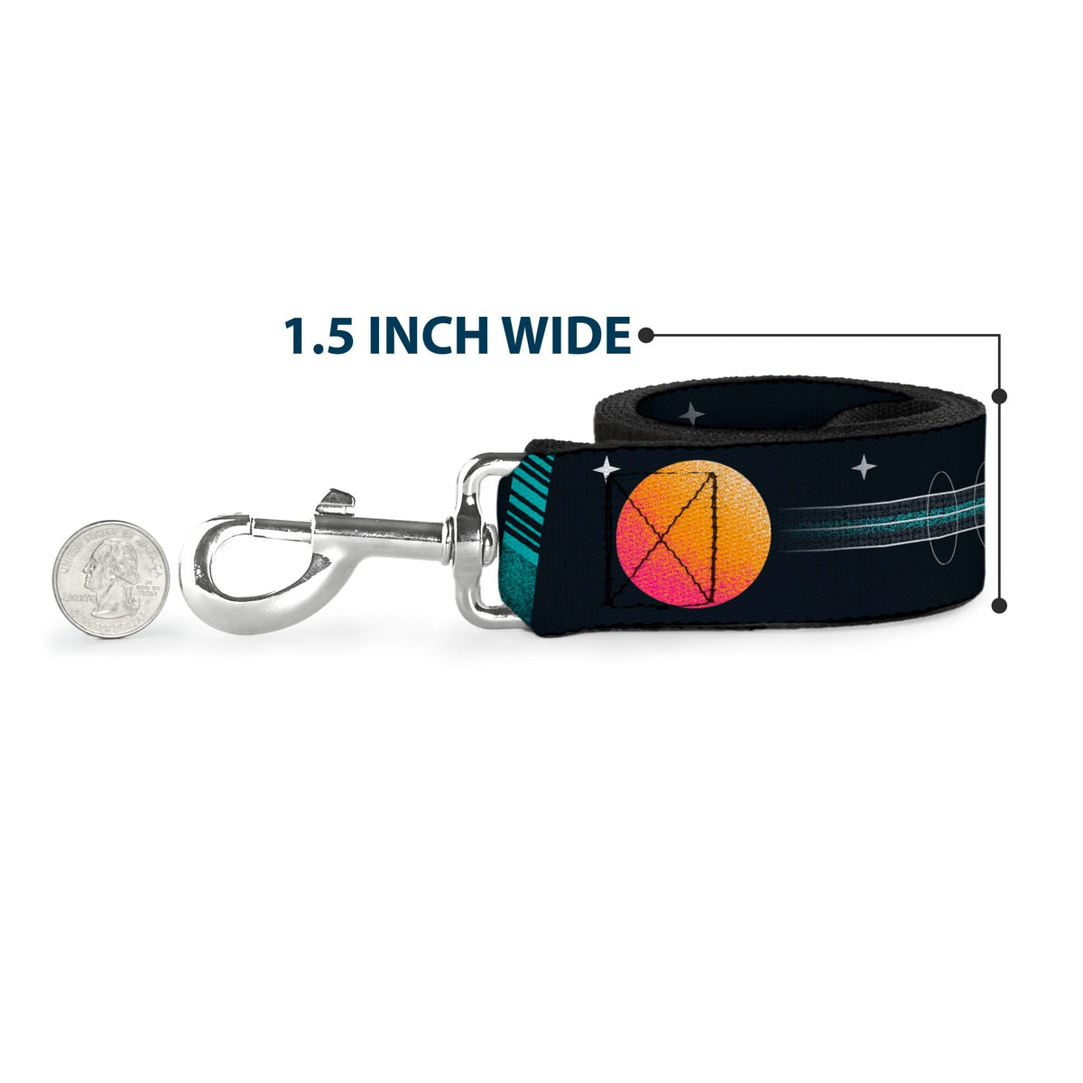 Dog Leash - Wall-E Poses/Stripe Black/White 