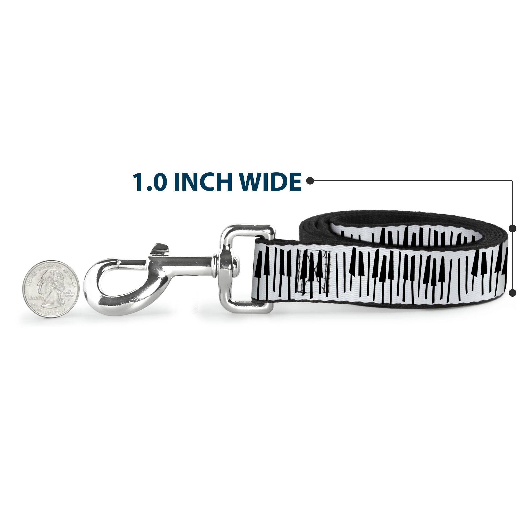 Dog Leash - Soul Piano Keys White/Black 