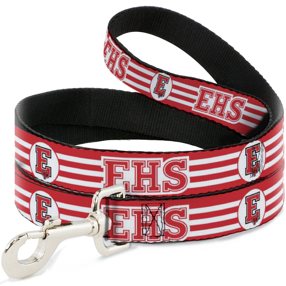 Dog Leash - High School Musical East High School EHS Wildcats Logo/Stripe White/Red 