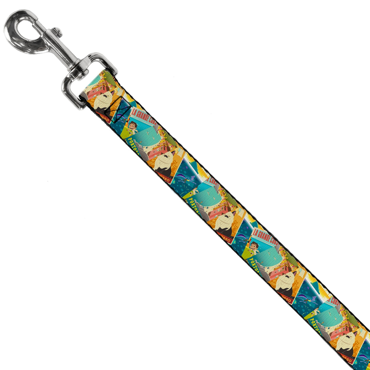 Dog Leash - Luca The Piazza Poster Collage Stacked 
