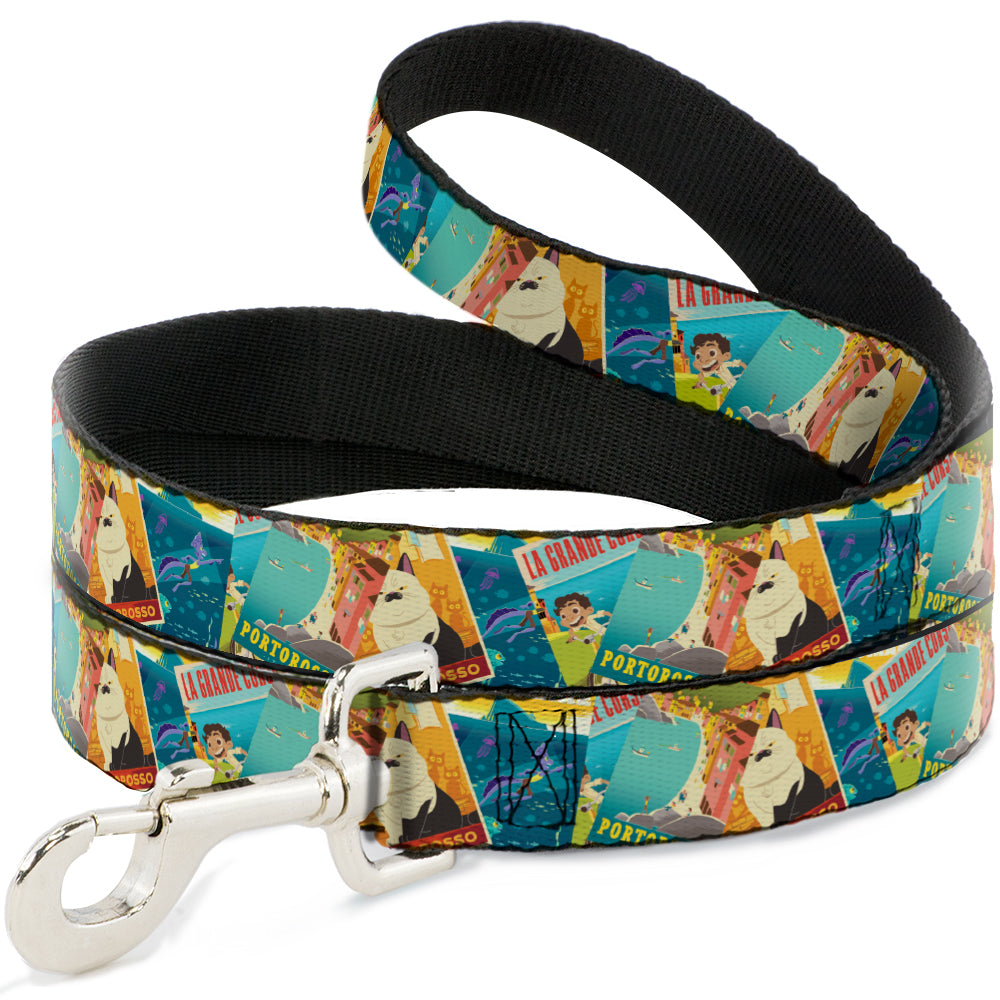 Dog Leash - Luca The Piazza Poster Collage Stacked 