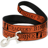Dog Leash - Hocus Pocus THACKERY BINX Cat Silhouette Orange/Black