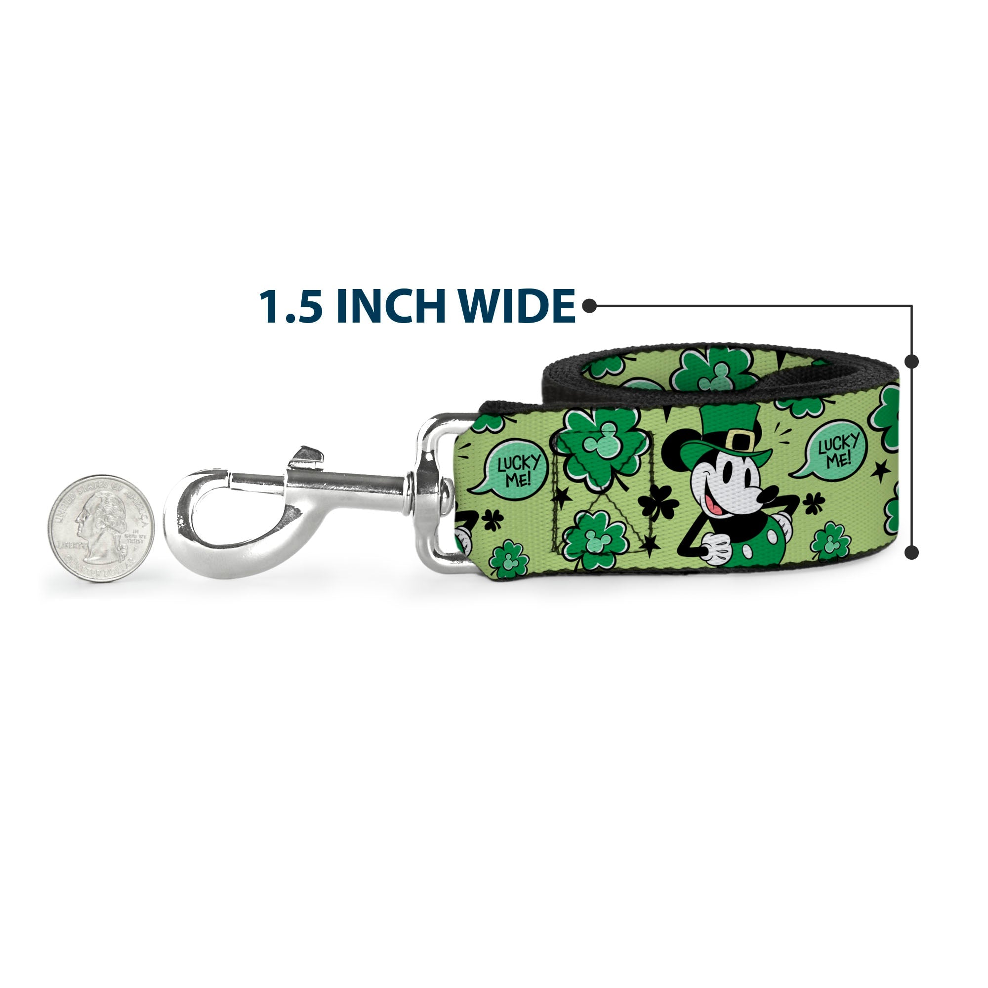 Dog Leash - Cinderella Pumpkin Coach and Mice Pose with Script White/Blues - HT Animal Supply