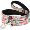 Buckle-Down Disney Moana with Pua and Hei Sail Pose with Script and Flowers Dog Leash