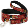 Buckle-Down Disney Mulan Gazebo Pose with Flowers and Script Dog Leash