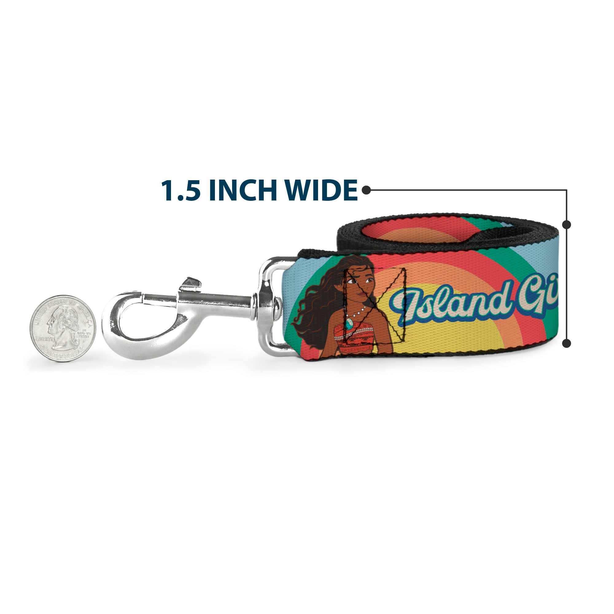 Dog Leash - The Princess and the Frog Tiana Palace Pose with Script and Flowers Greens