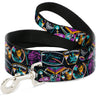 Dog Leash - Lightyear Mission Patches Collage Black/Multi Color