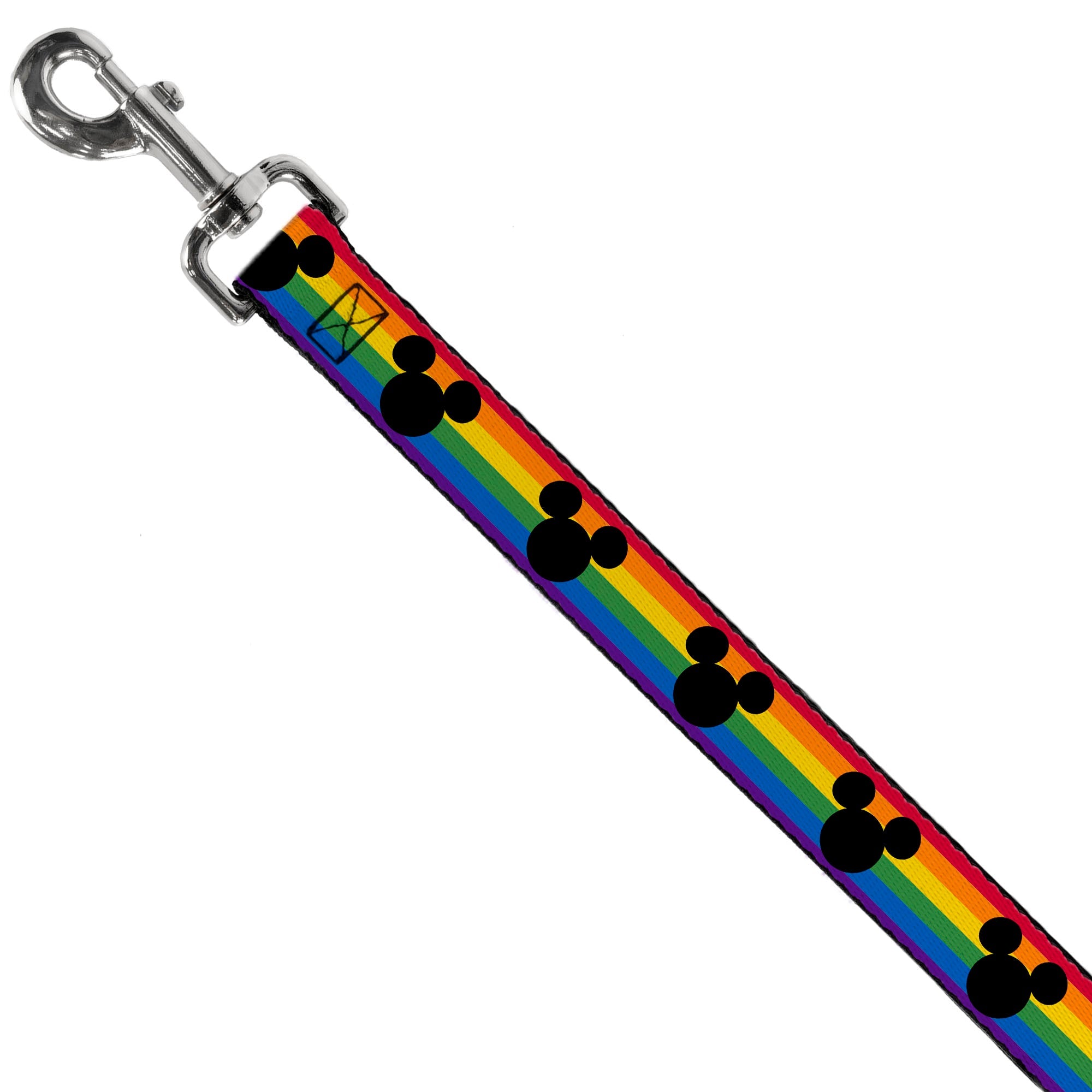Dog Leash - Mickey Mouse Ears Icon Rainbow Pride Flag