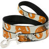 Buckle-Down Disney The Nightmare Before Christmas Jack Pose and Pumpkins Collage Dog Leash