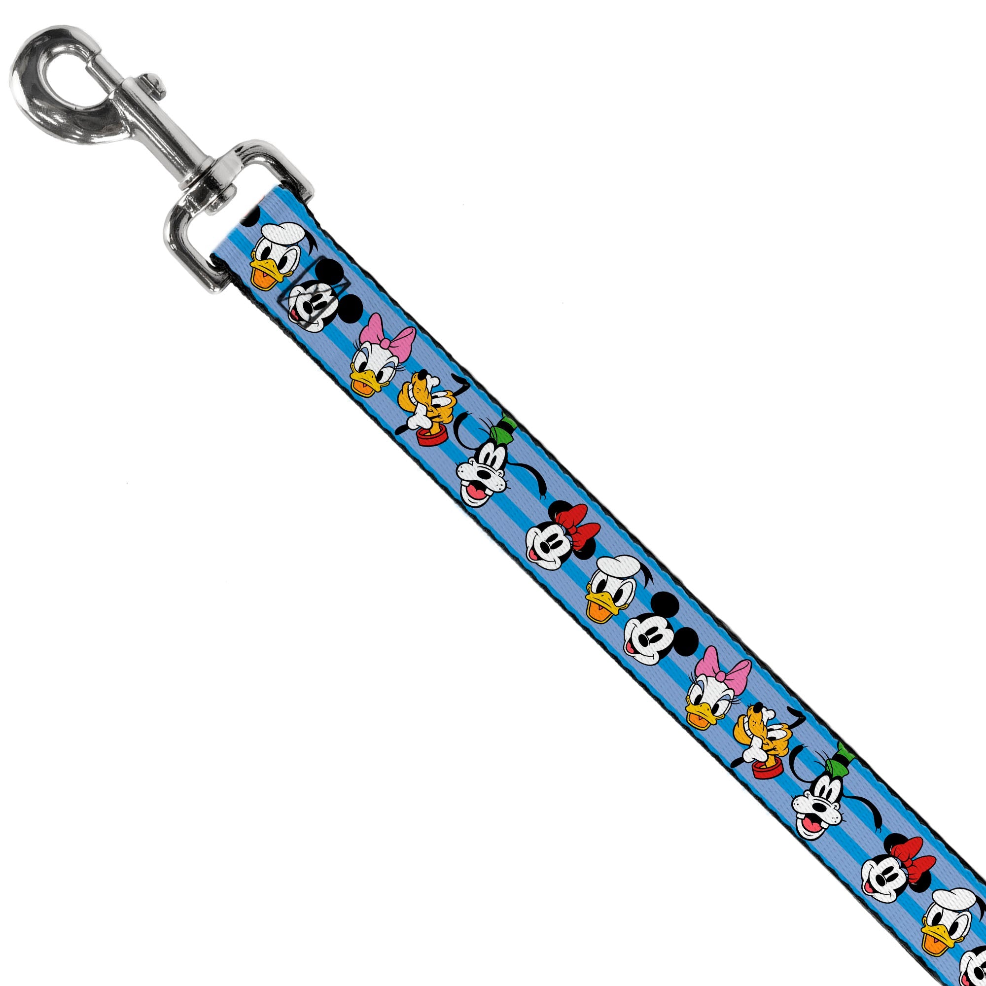 Dog Leash - Disney The Sensational Six Smiling Faces Stripe Blues