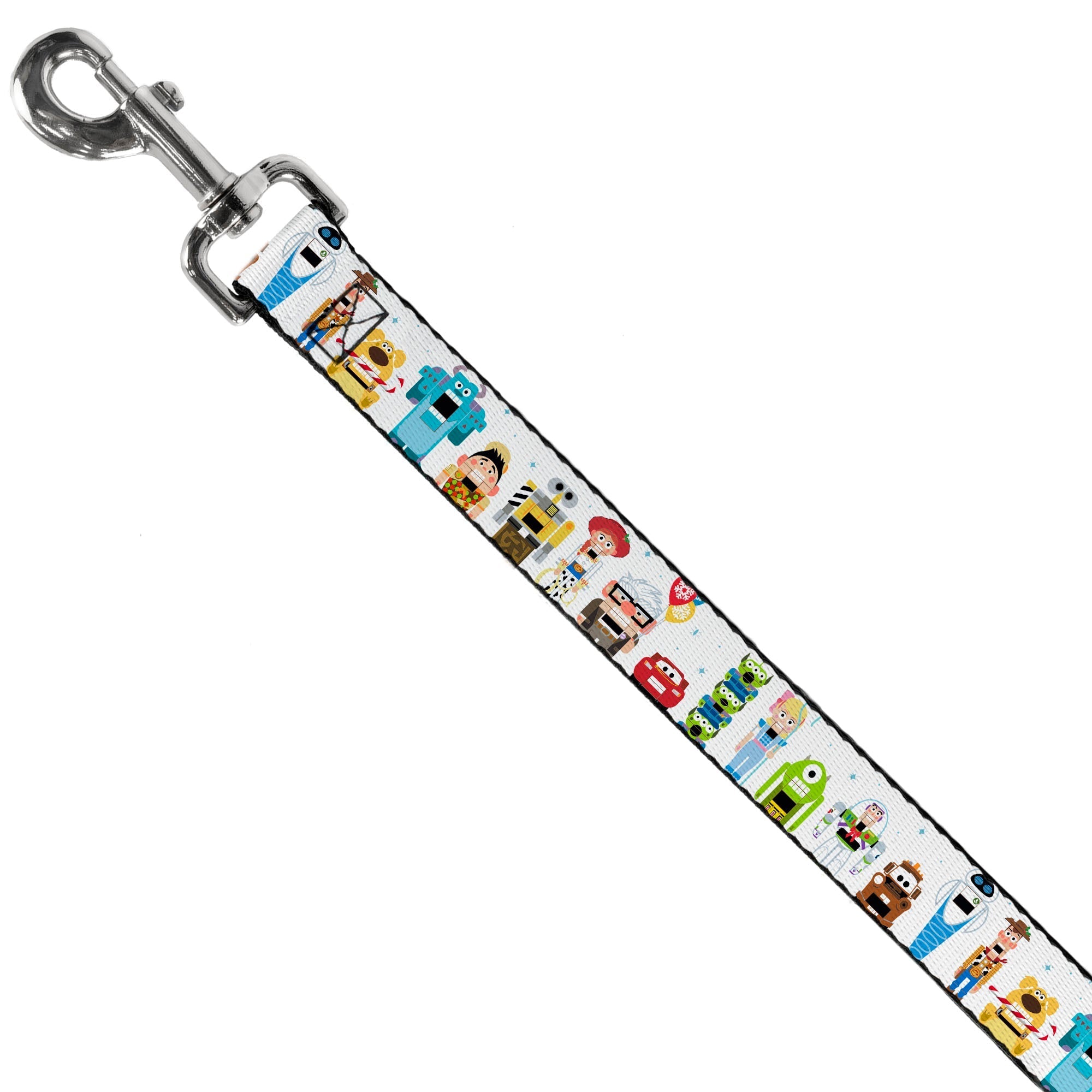Dog Leash - Pixar Holiday Collection Nutcracker Characters Lineup/Stars White/Blues