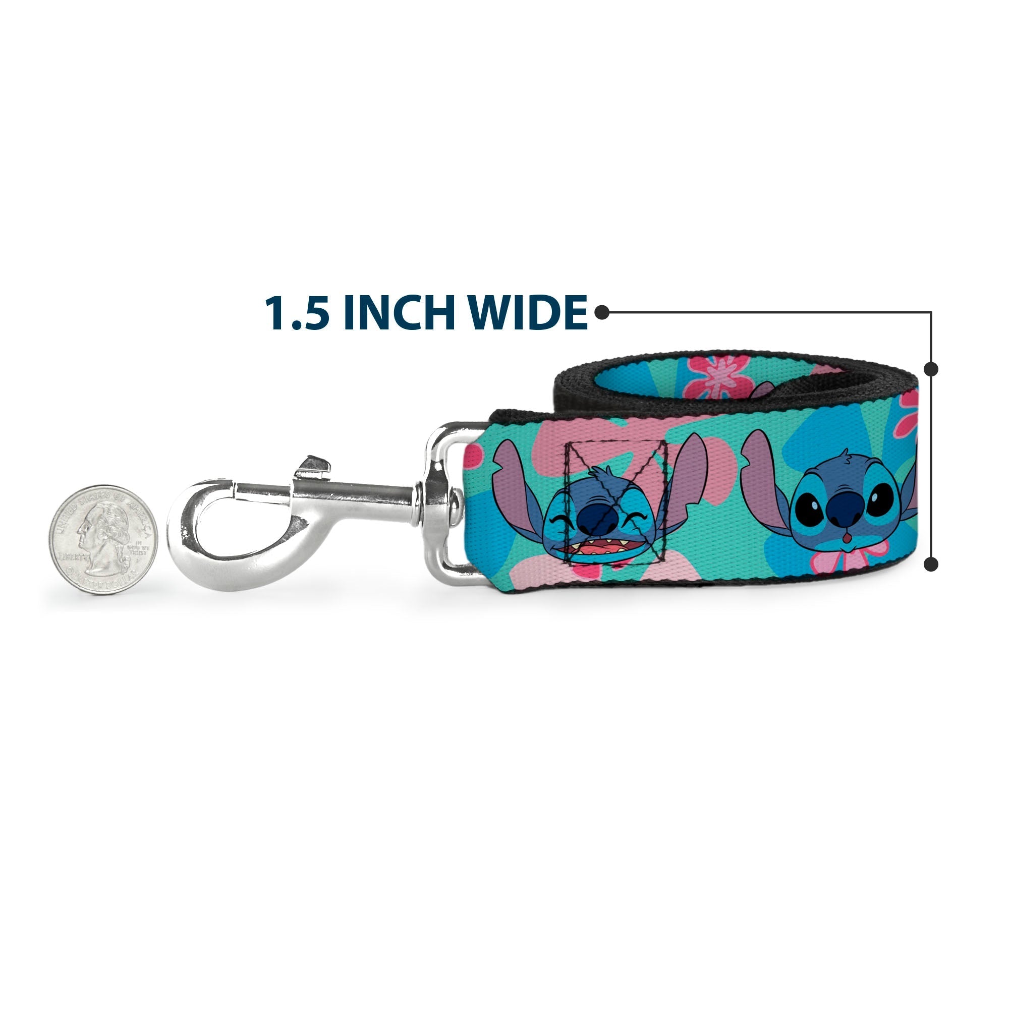 Dog Leash - Pixar Holiday Collection Nutcracker Characters Lineup/Stars White/Blues