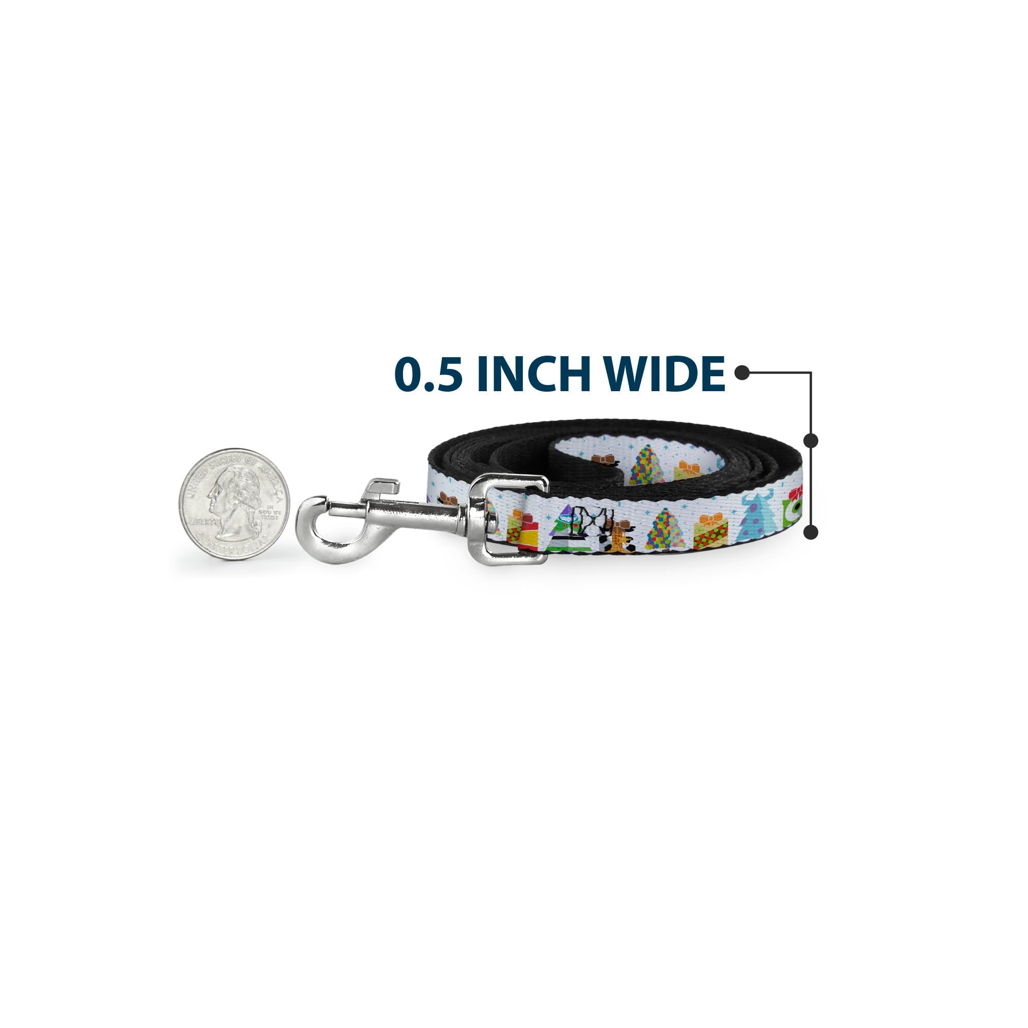 Dog Leash - Pixar Holiday Collection Character Gifts Lineup/Stars White/Blues