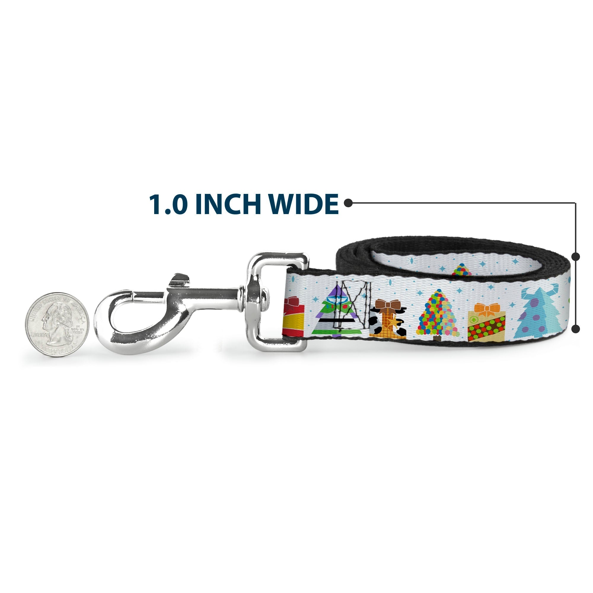 Dog Leash - Pixar Holiday Collection Character Gifts Lineup/Stars White/Blues