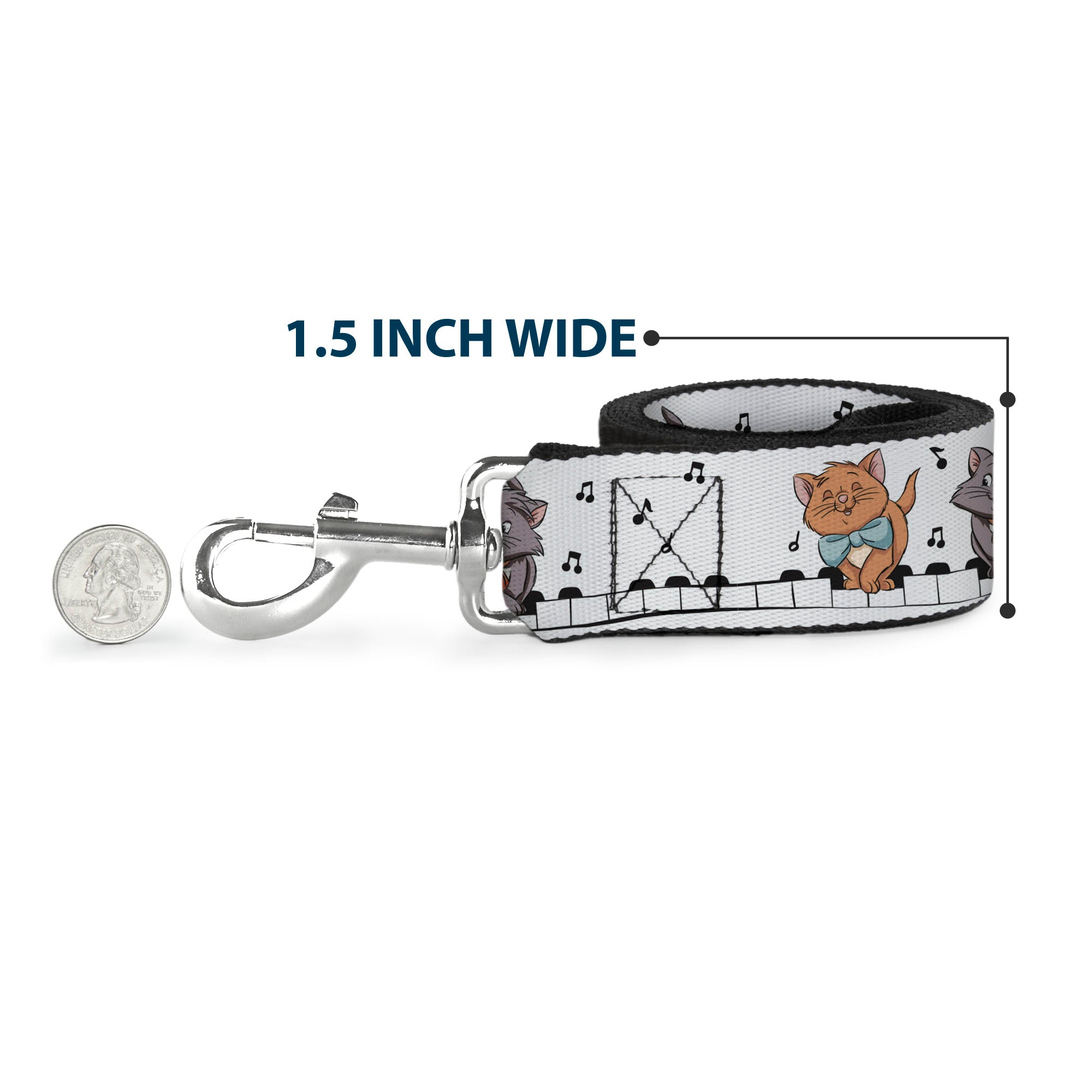 Dog Leash - Lilo and Stitch Holiday Stitch and Scrump Poses Stripe Green/Blue