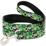 Dog Leash - Mickey Mouse St. Patricks Day LUCKY ME Leprechaun Pose and Shamrocks Greens