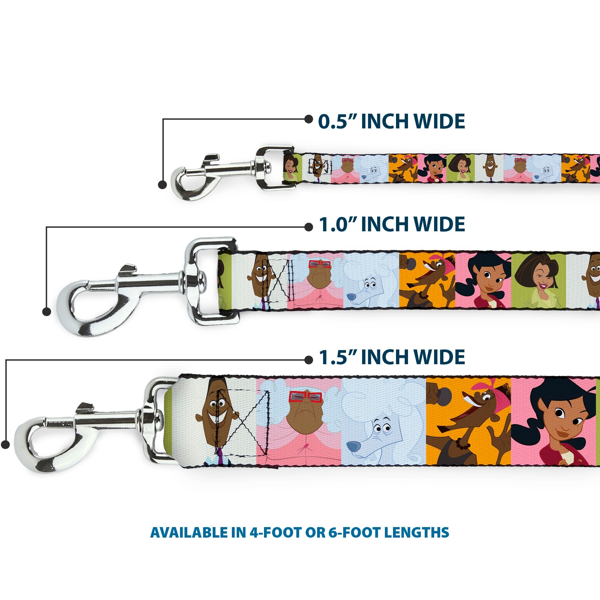 Dog Leash - The Proud Family 6-Character Block Poses - HT Animal Supply