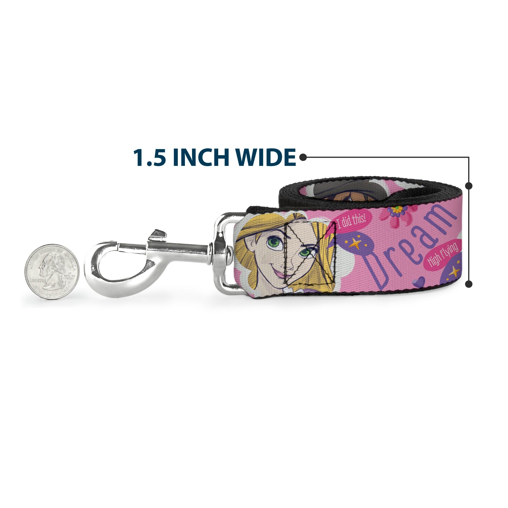 Dog Leash - The Proud Family PROUD SNACKS Logo Blocks Multi Color - HT Animal Supply
