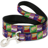 Dog Leash - The Proud Family PROUD SNACKS Logo Blocks Multi Color