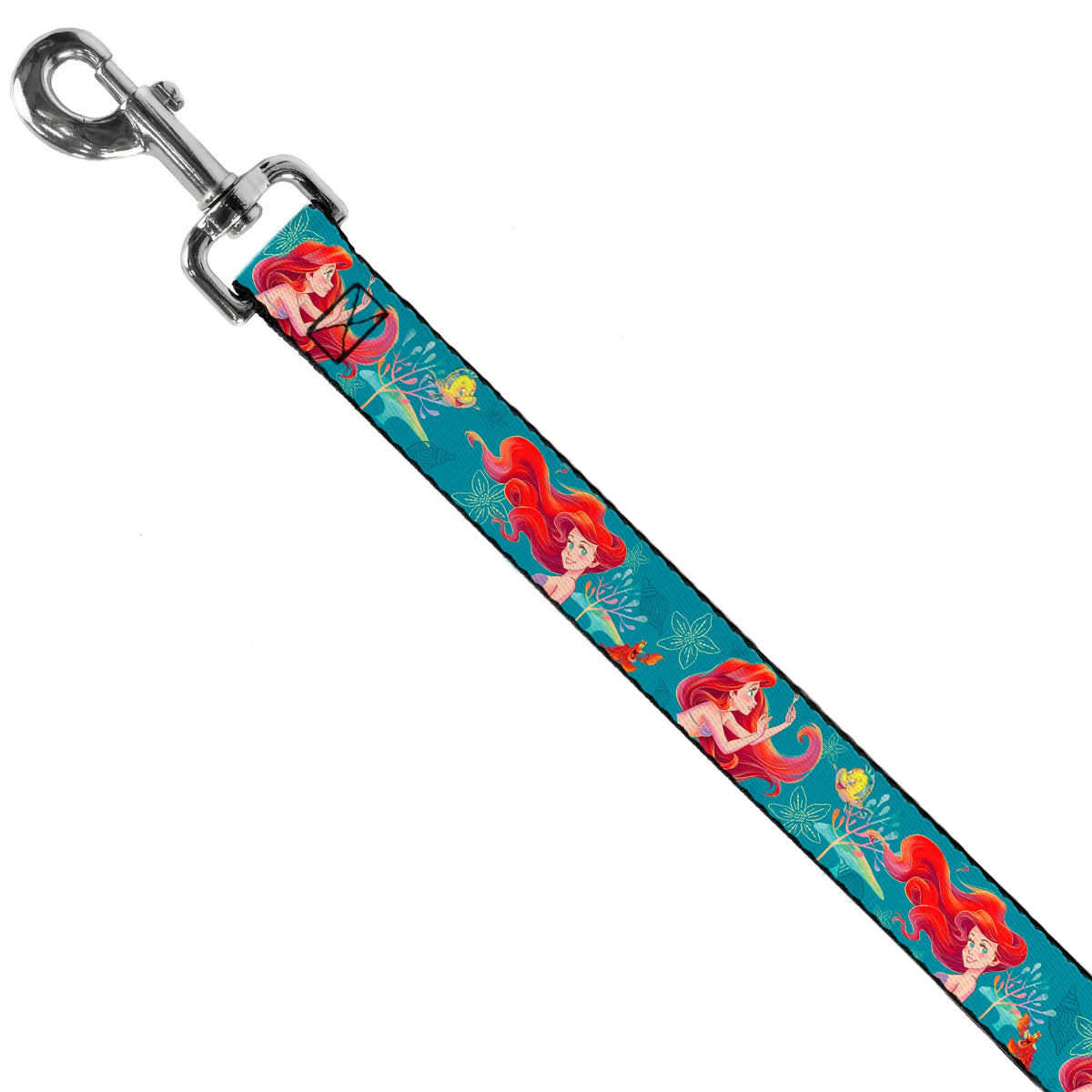 Dog Leash - The Little Mermaid Flounder and Sebastian Under the Sea Greens - HT Animal Supply