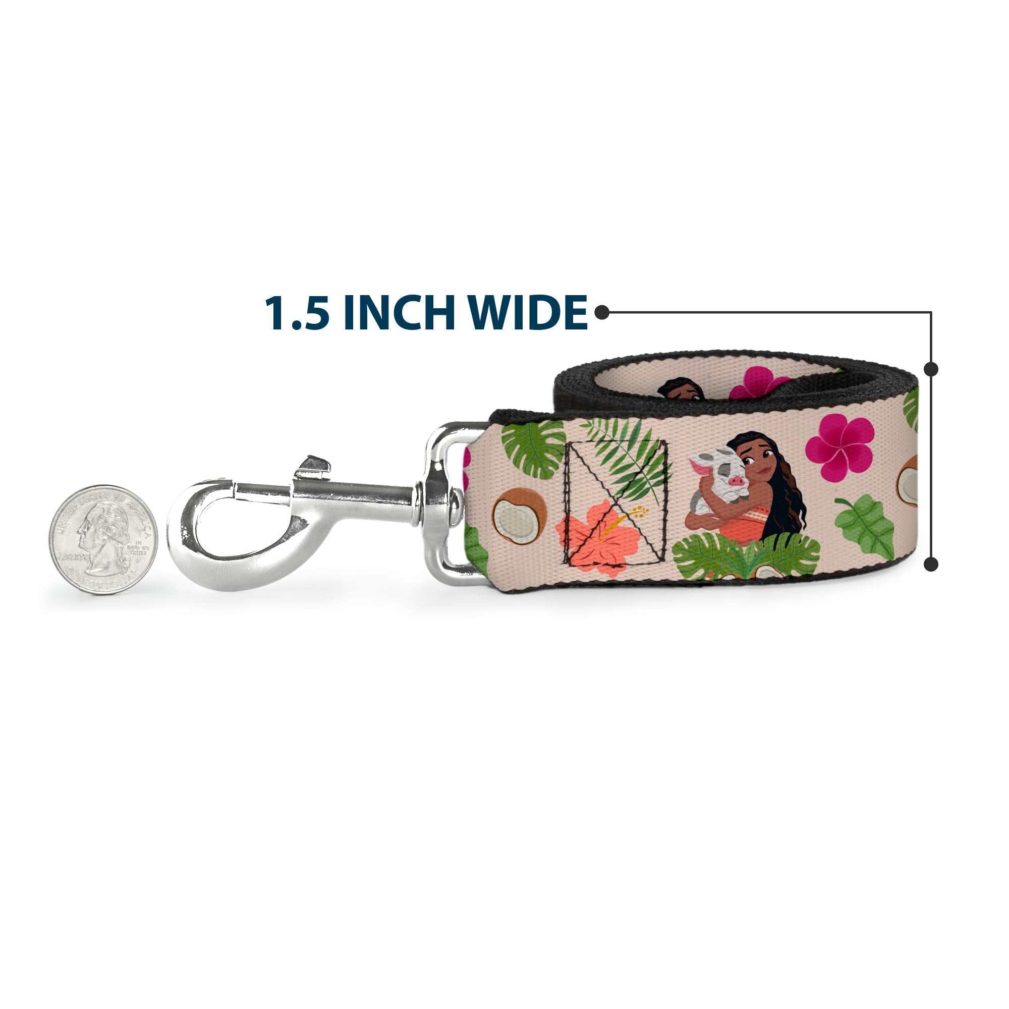 Dog Leash - Mickey Mouse Expression Blocks White/Black/Red