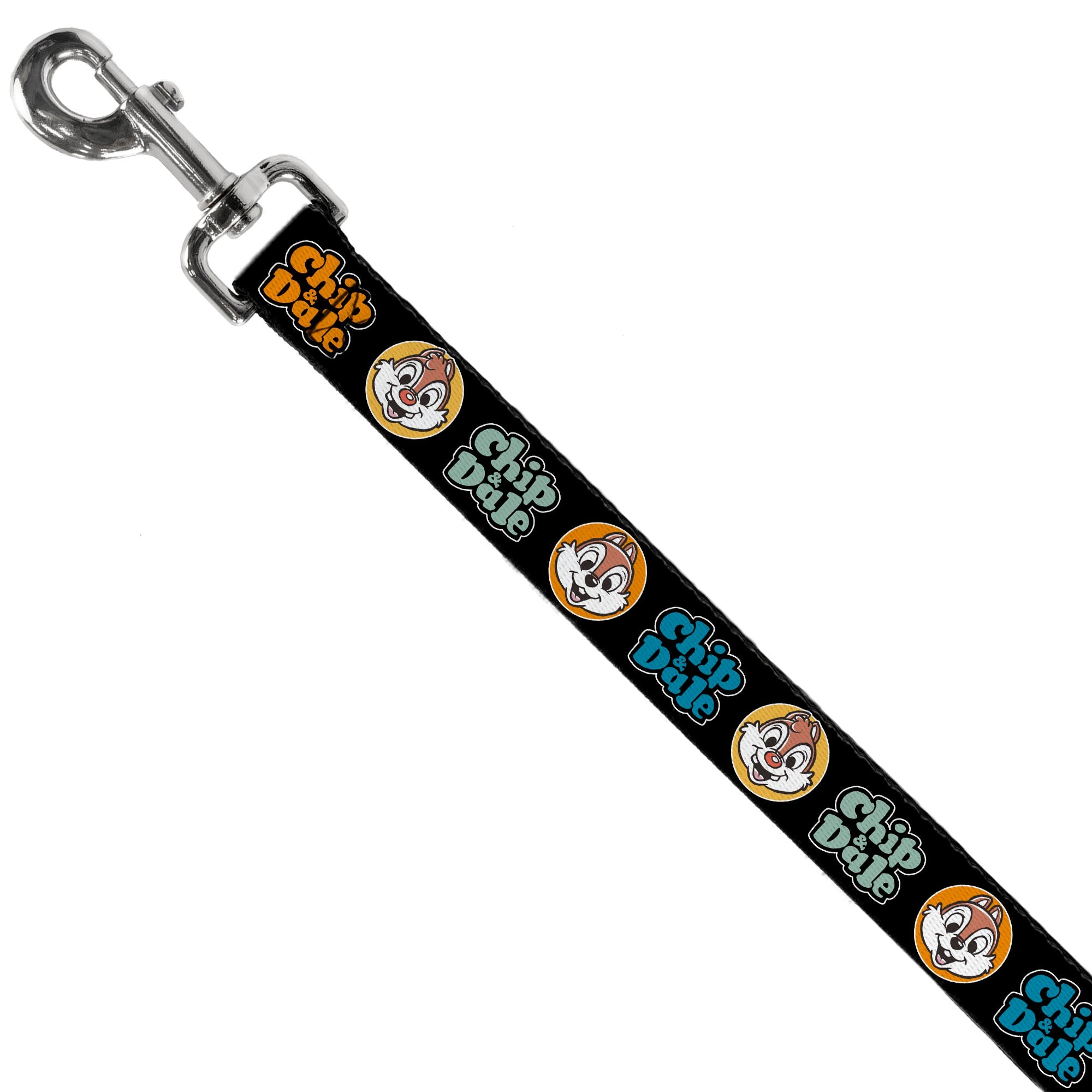 Dog Leash - CHIP & DALE Expression Bubbles Black/Multi Color
