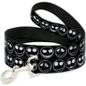 Dog Leash - The Nightmare Before Christmas Jack 5-Expressions Black/White