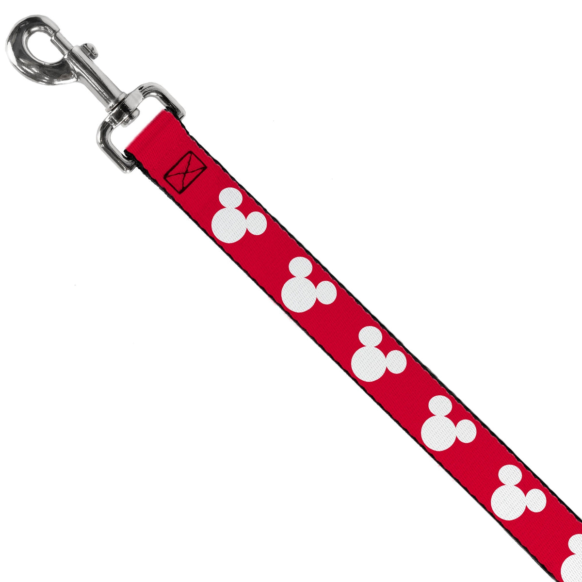 Dog Leash - Mickey Mouse Ears Icon Red/White 