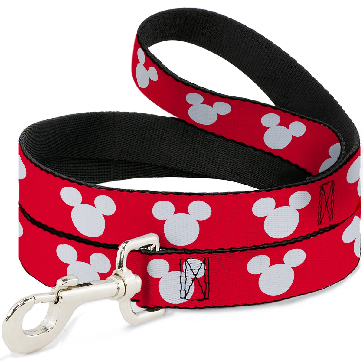 Dog Leash - Mickey Mouse Ears Icon Red/White 