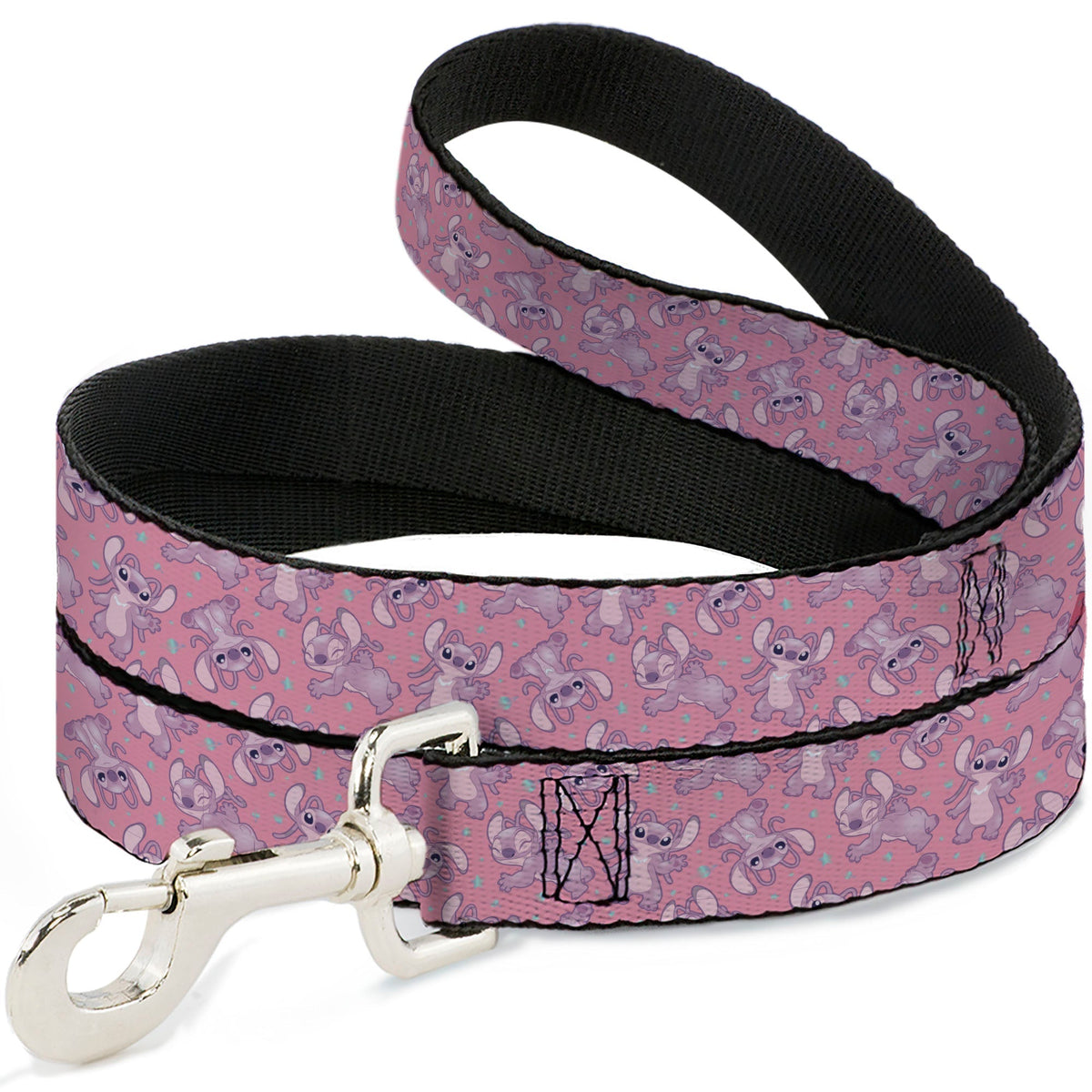 Dog Leash - Lilo & Stitch Angel Poses Scattered Pinks 
