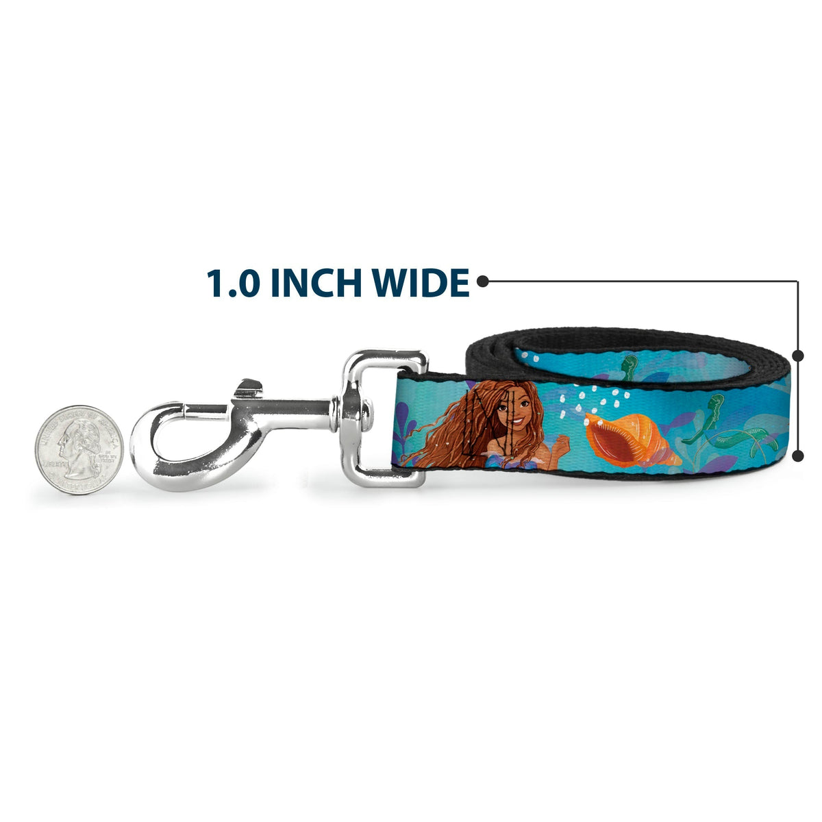 Dog Leash - The Little Mermaid Live Action Ariel Under the Sea Poses Blues 