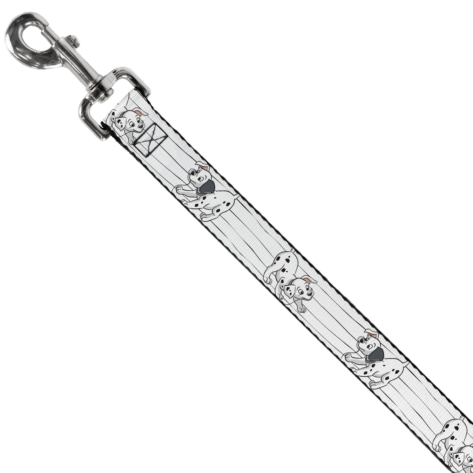 Dog Leash - One Hundred and One Dalmatians Puppies Playing White/Black