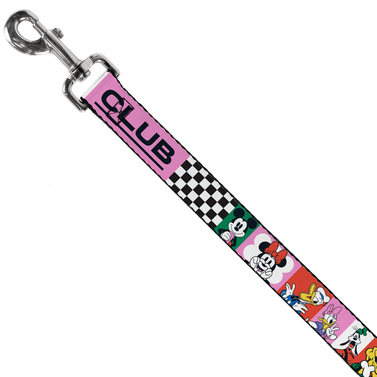 Dog Leash - Sensational Six GOOD VIBES CLUB Pose Blocks Multi Color 
