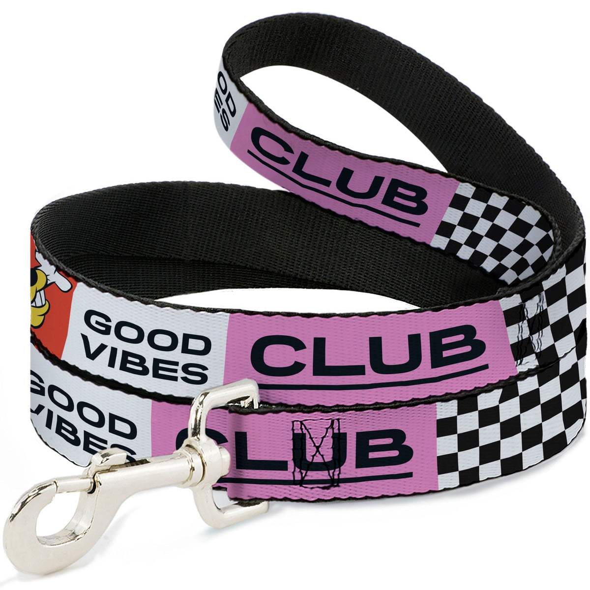 Dog Leash - Sensational Six GOOD VIBES CLUB Pose Blocks Multi Color 