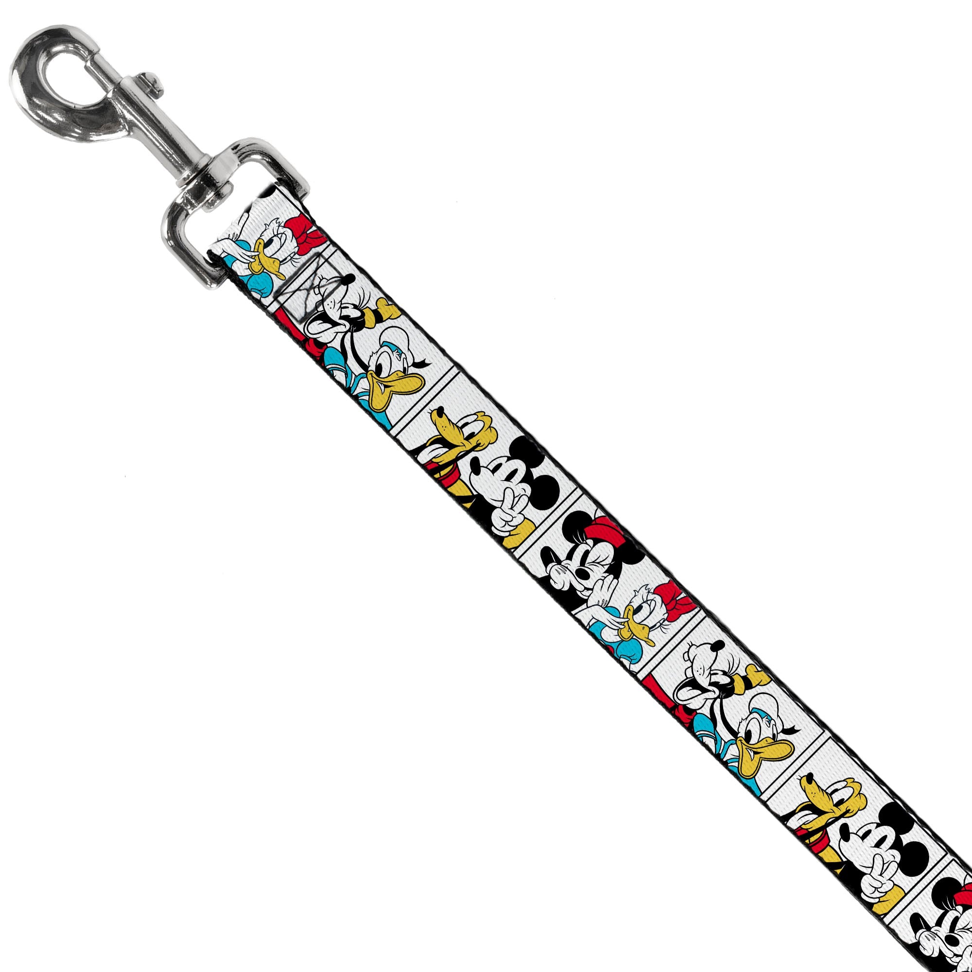 Dog Leash - Sensational Six Buddy Pose Blocks White/Multi Color