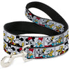 Dog Leash - Sensational Six Buddy Pose Blocks White/Multi Color
