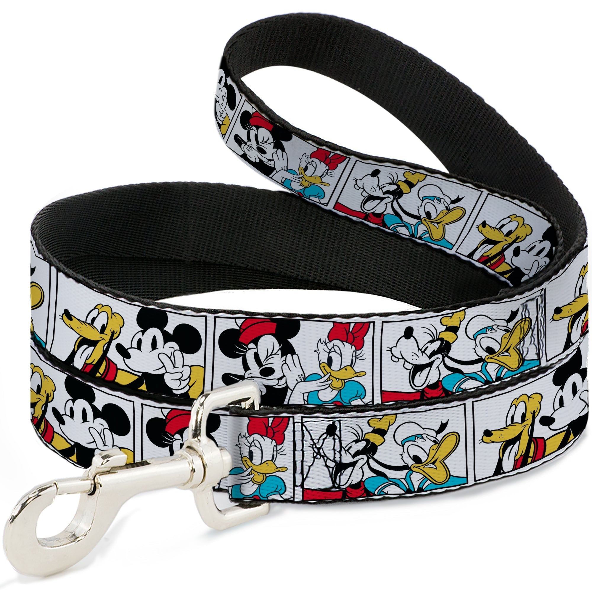 Dog Leash - Sensational Six Buddy Pose Blocks White/Multi Color 
