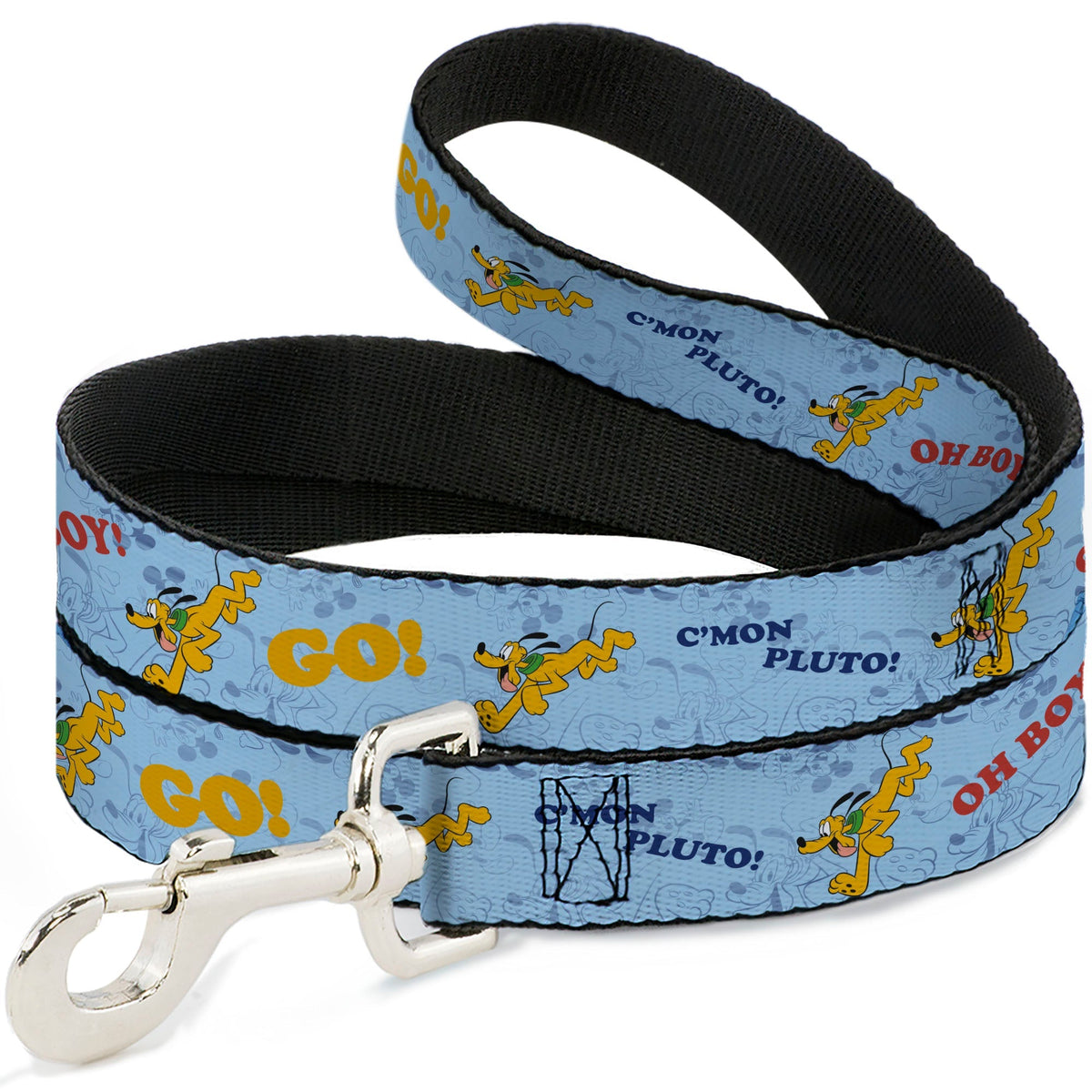 Dog Leash - Disney Pluto Poses and Quotes Blues/Red/Yellow 