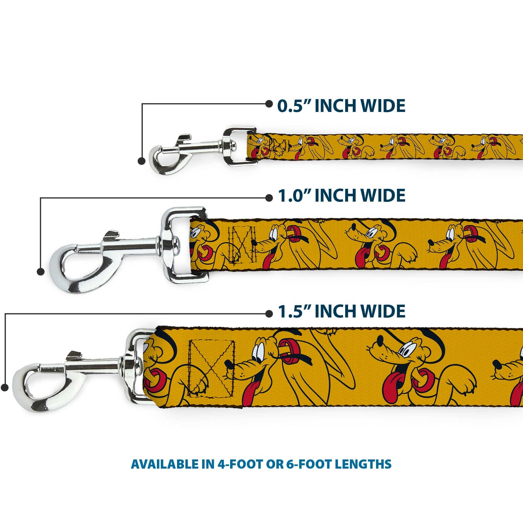 Dog Leash - Disney Pluto Poses Orange 