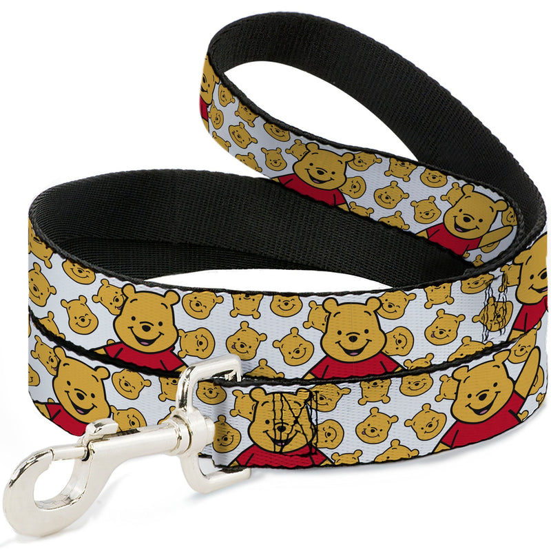 Dog Leash - Winnie the Pooh Chibi Pose and Expressions Scattered White 