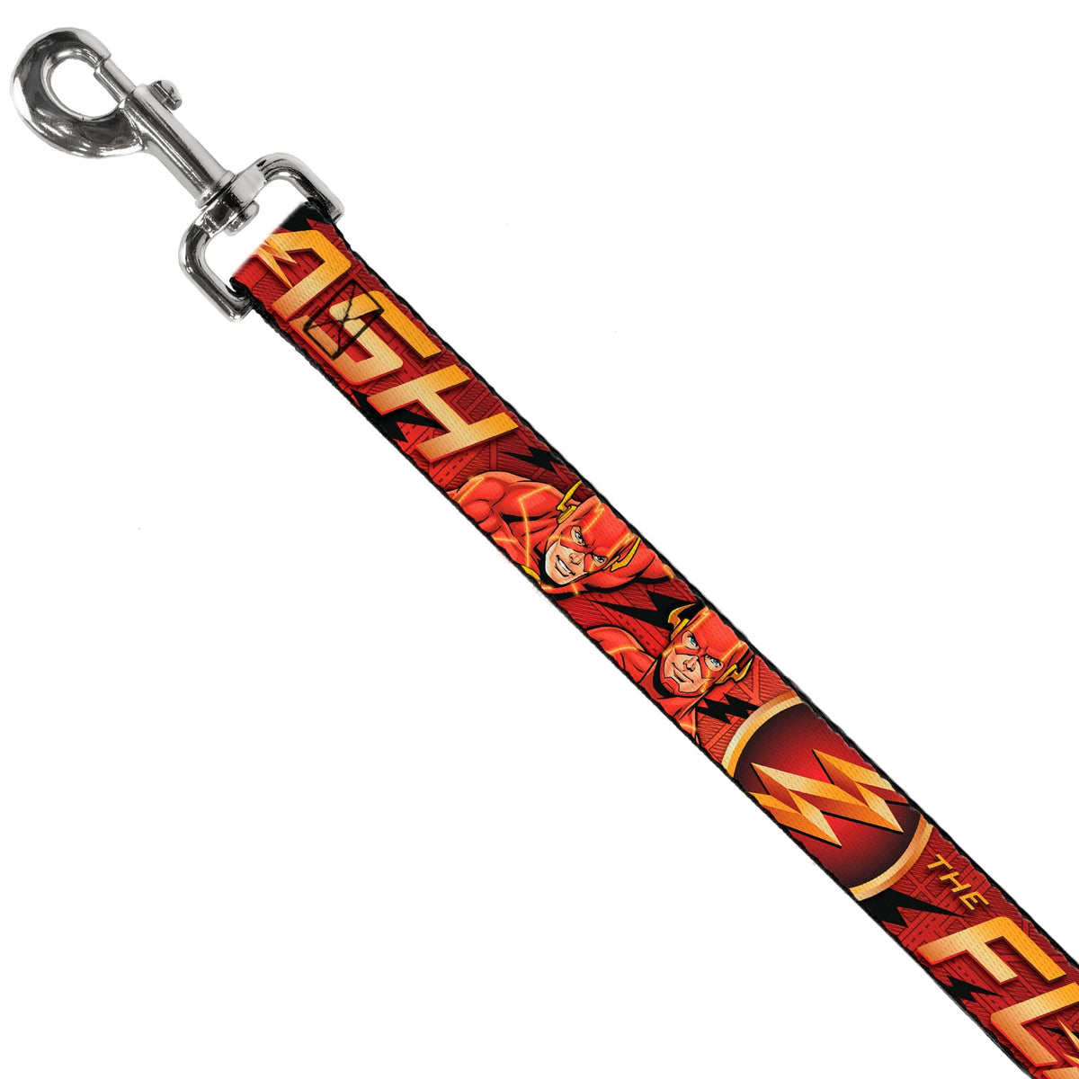 Dog Leash - THE FLASH/Logo3/Poses Black/Red/Gold 