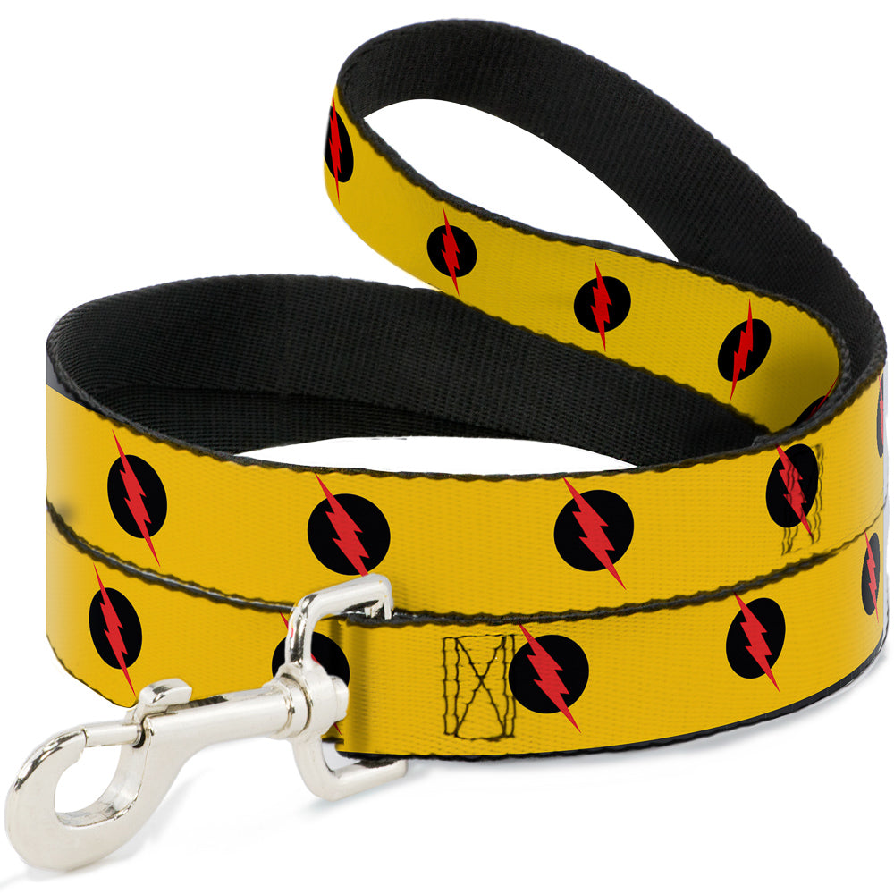 Dog Leash - Reverse Flash Logo Golden Yellow/Black/Red 